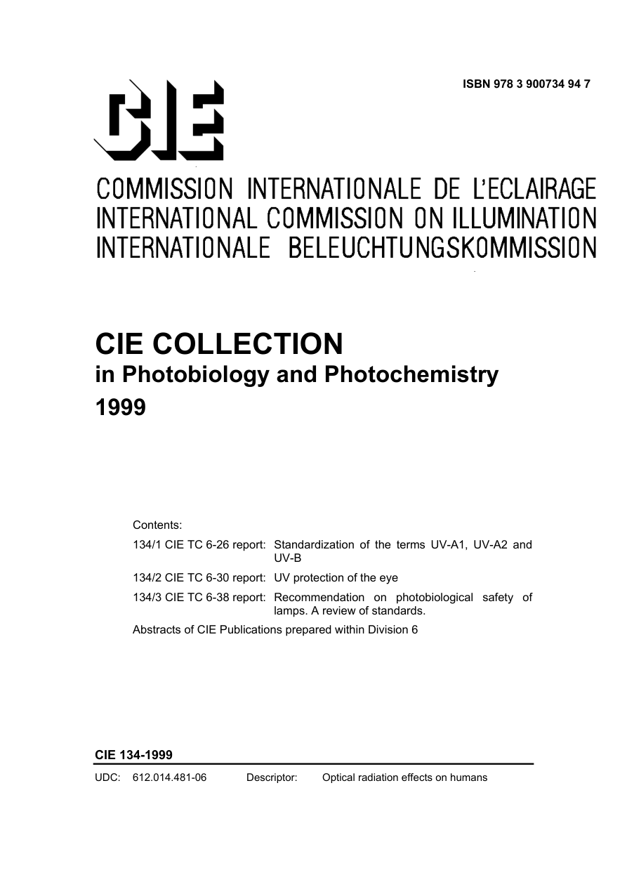 CIE 134-1999 PDF Preview