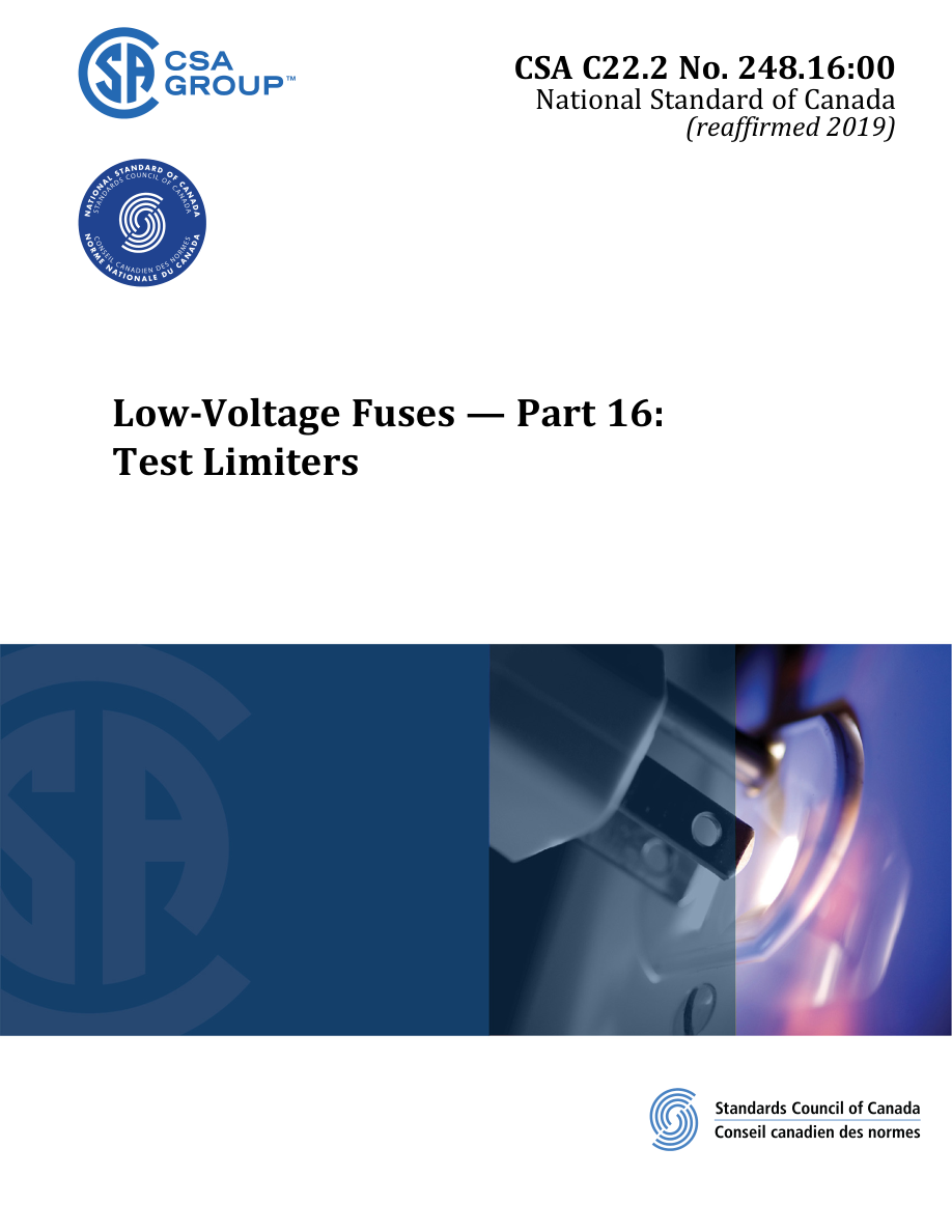 CSA C22.2 NO. 248.16:00 (R2019) PDF Preview