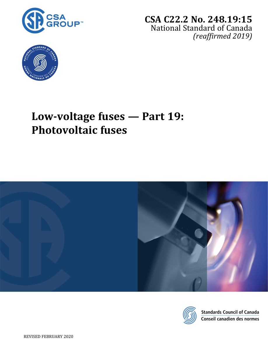 CSA C22.2 NO. 248.19:15 (R2019) PDF Preview