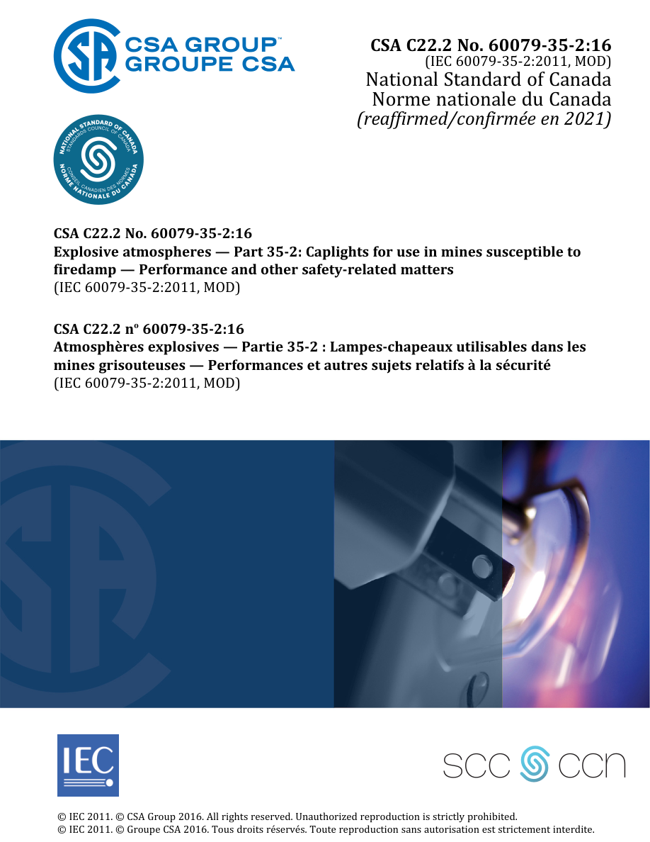 CSA C22.2 NO. 60079-35-2:16 (R2021) PDF Preview
