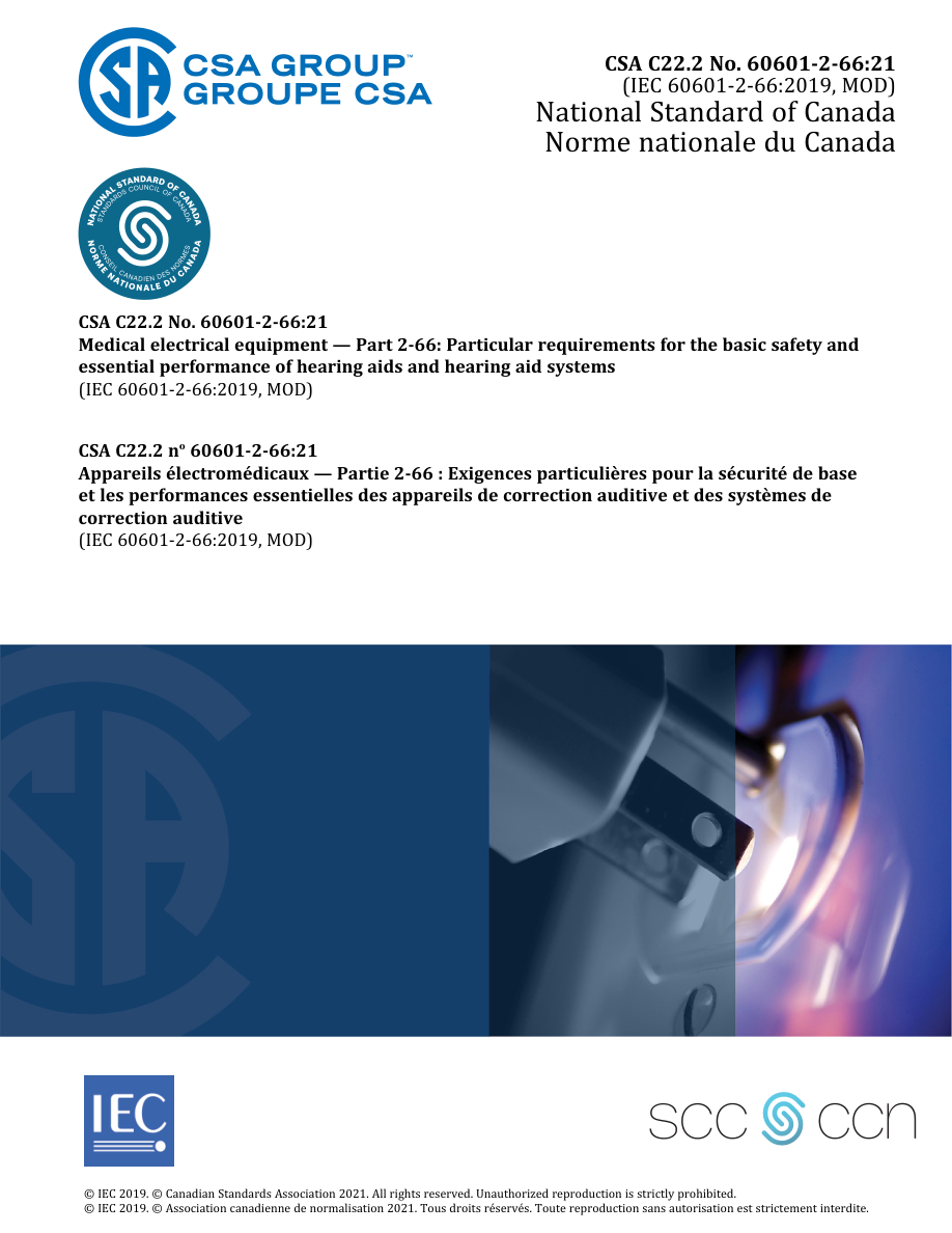 CSA C22.2 NO. 60601-2-66:21 PDF Preview