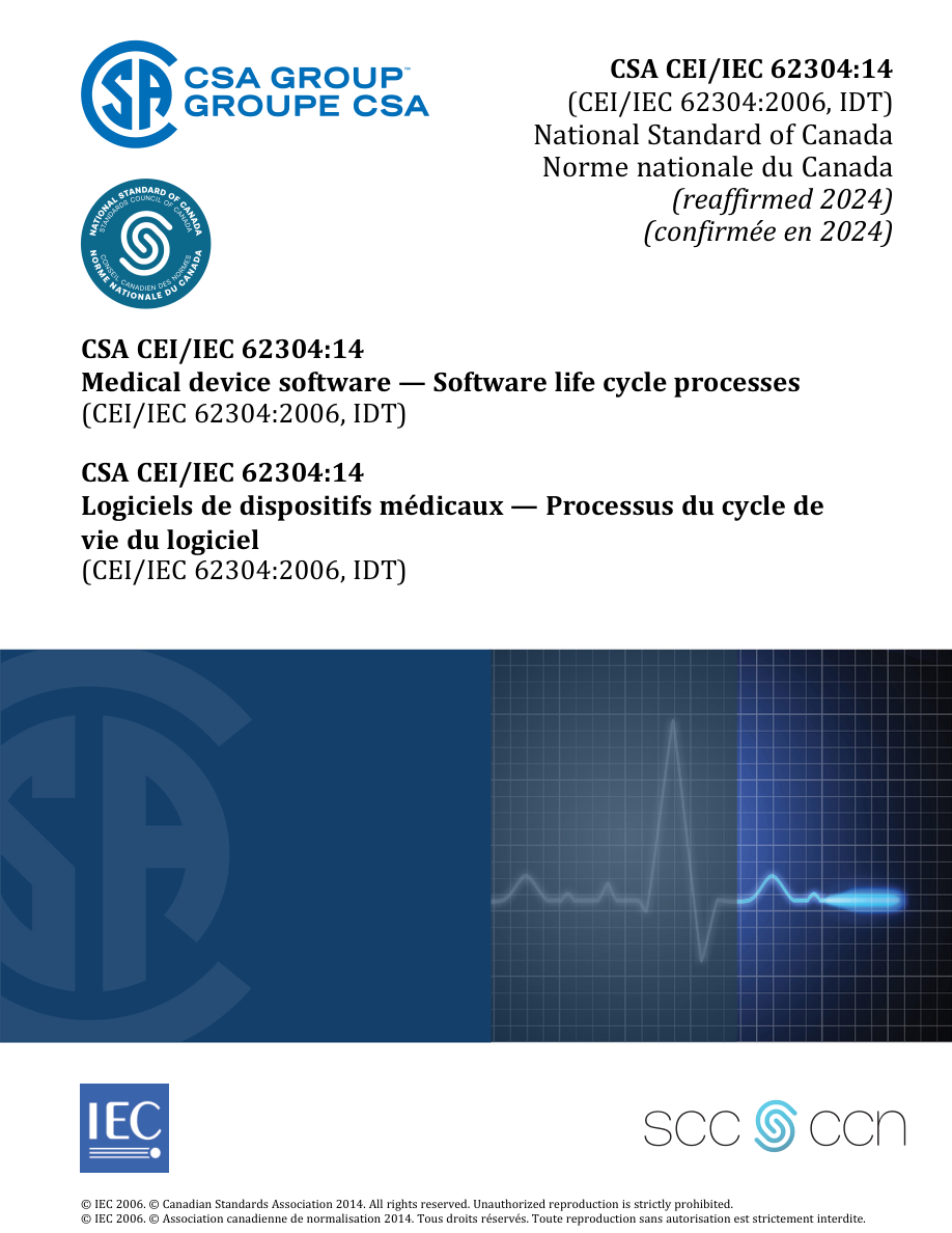 CSA CEI/IEC 62304:14 (R2024) PDF Preview