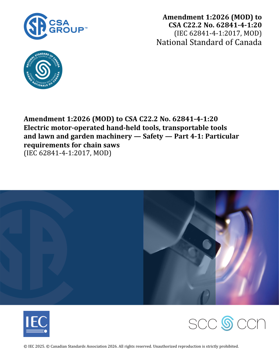 CSA C22.2 NO. 62841-4-1:F20/A1:F26 PDF Preview