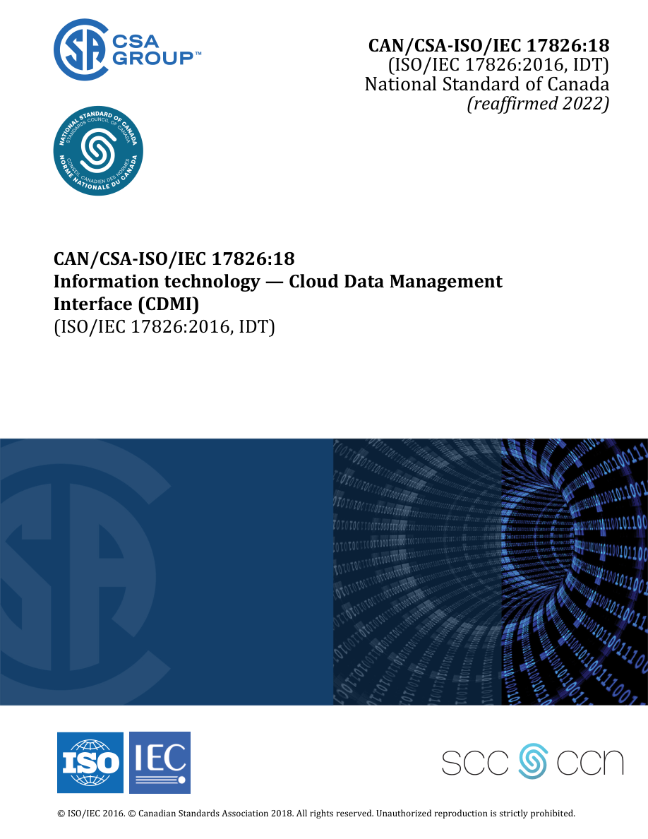 CSA CAN/CSA-ISO/IEC 17826:18 (R2022) PDF Preview