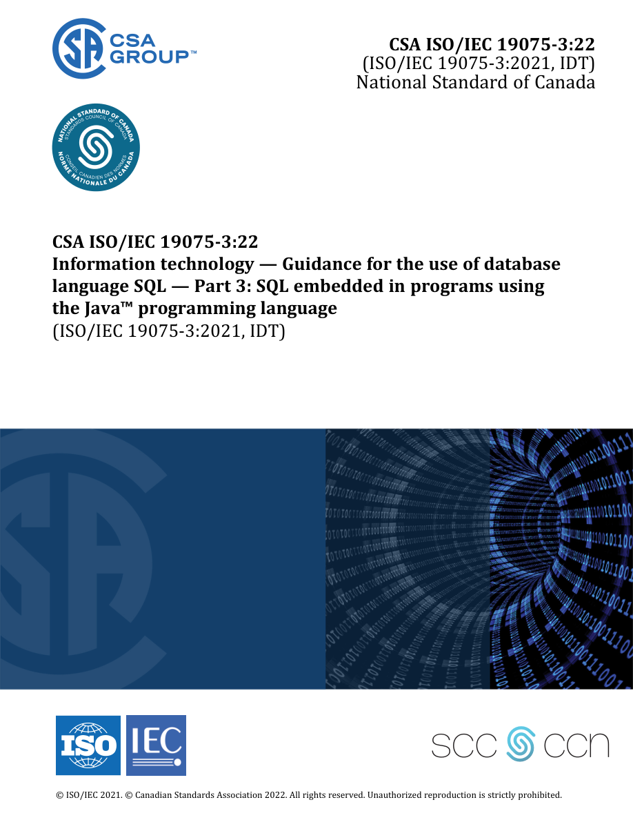 CSA ISO/IEC 19075-3:22 PDF Preview