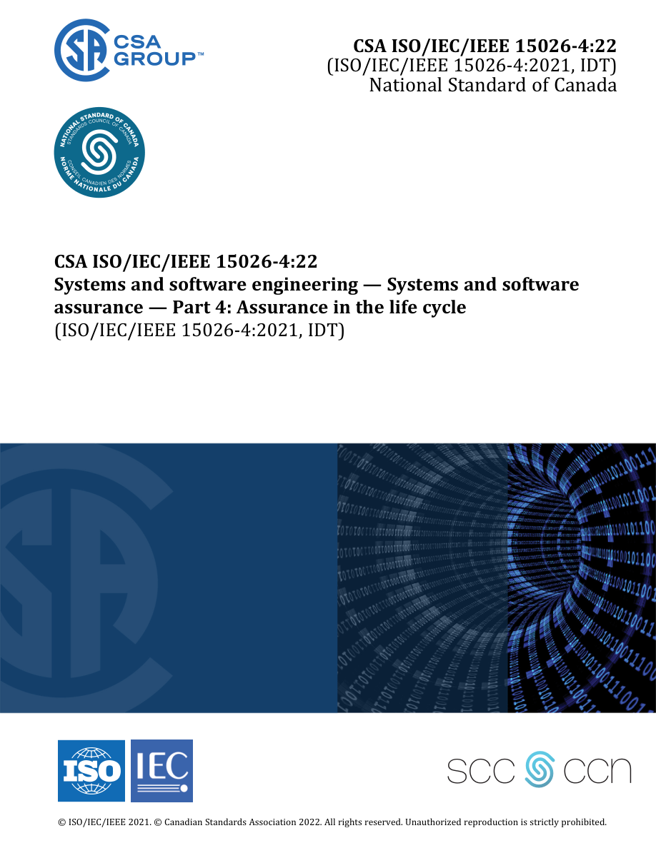 CSA ISO/IEC/IEEE 15026-4:22 PDF Preview