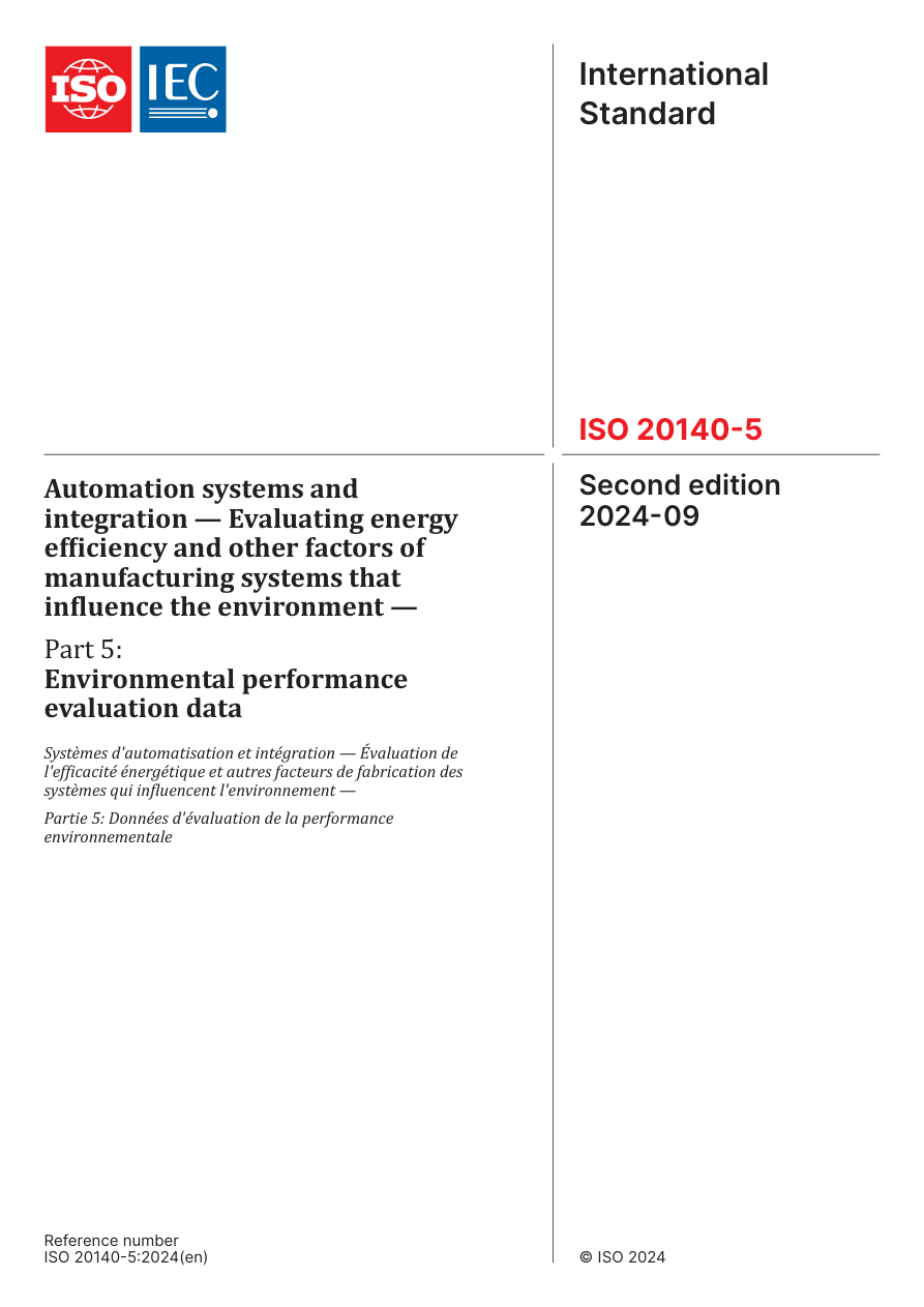 ISO 20140-5:2024 PDF Preview