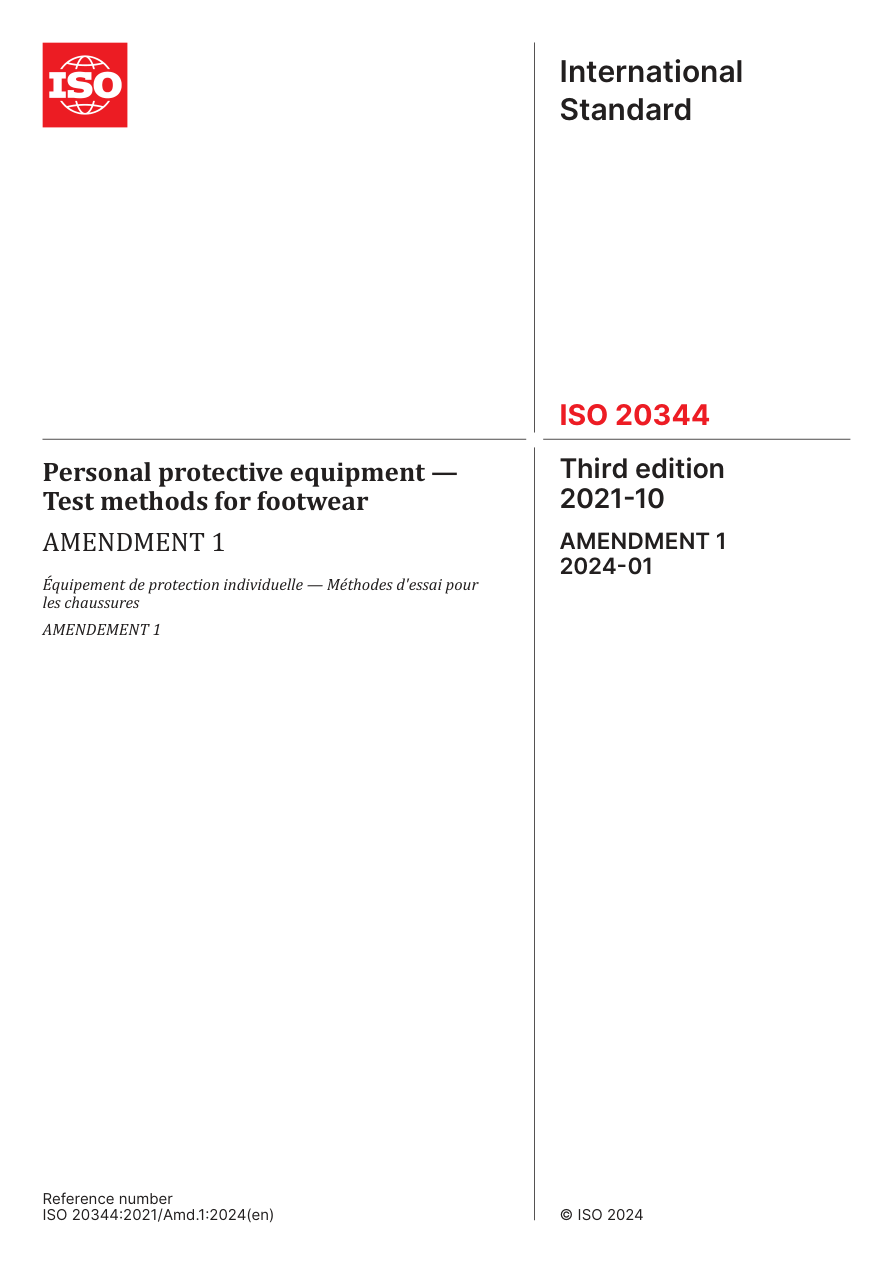 ISO 20344:2021/Amd1:2024 PDF Preview