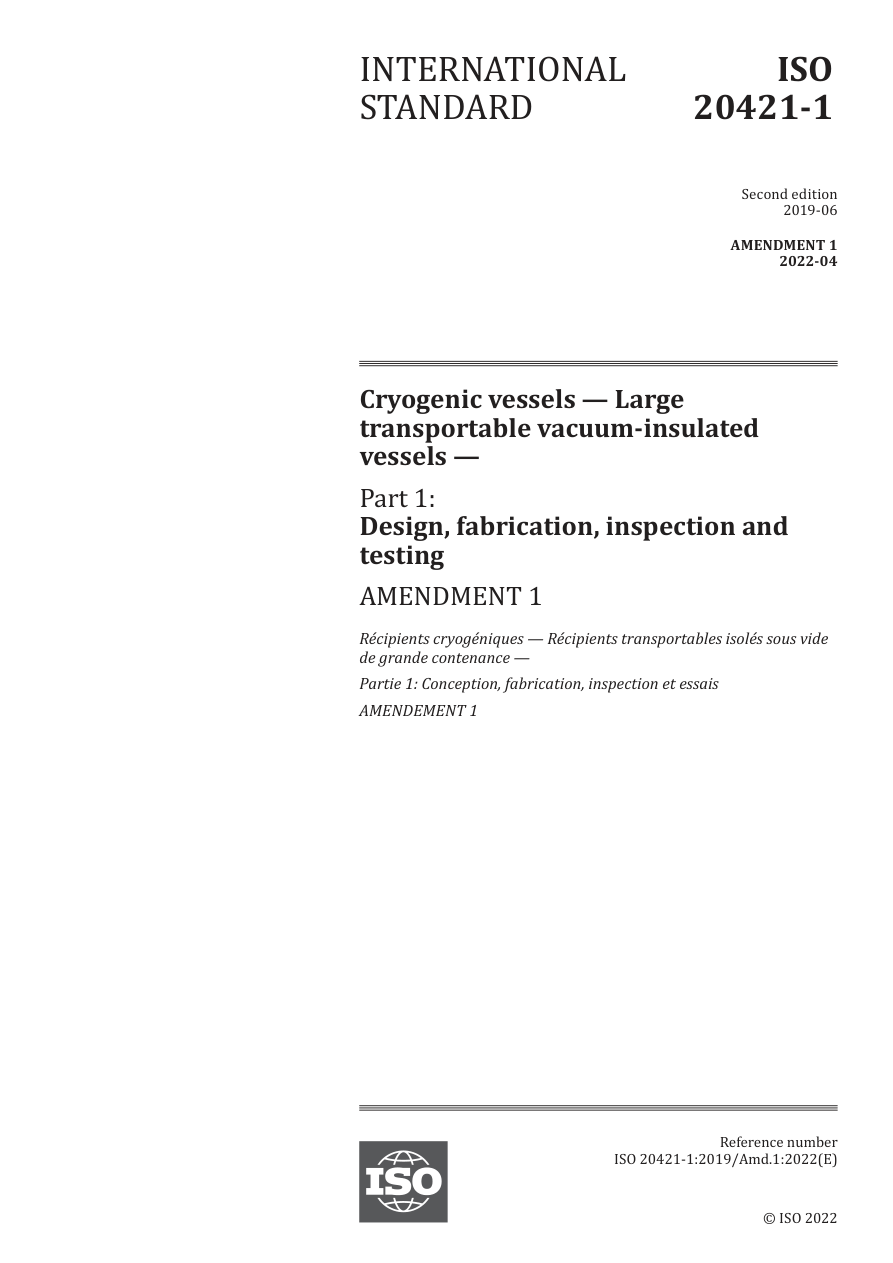 ISO 20421-1:2019/Amd1:2022 PDF Preview