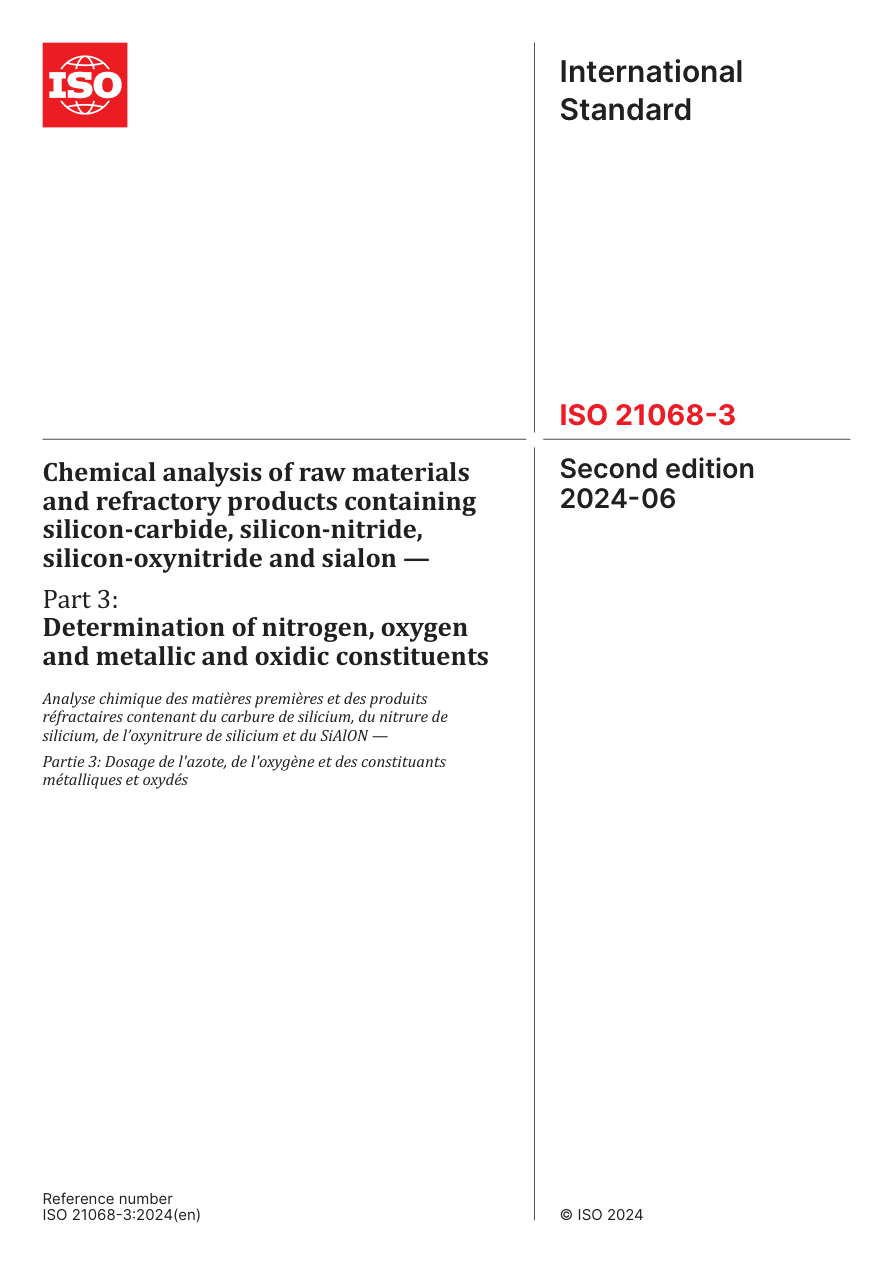 ISO 21068-3:2024 PDF Preview