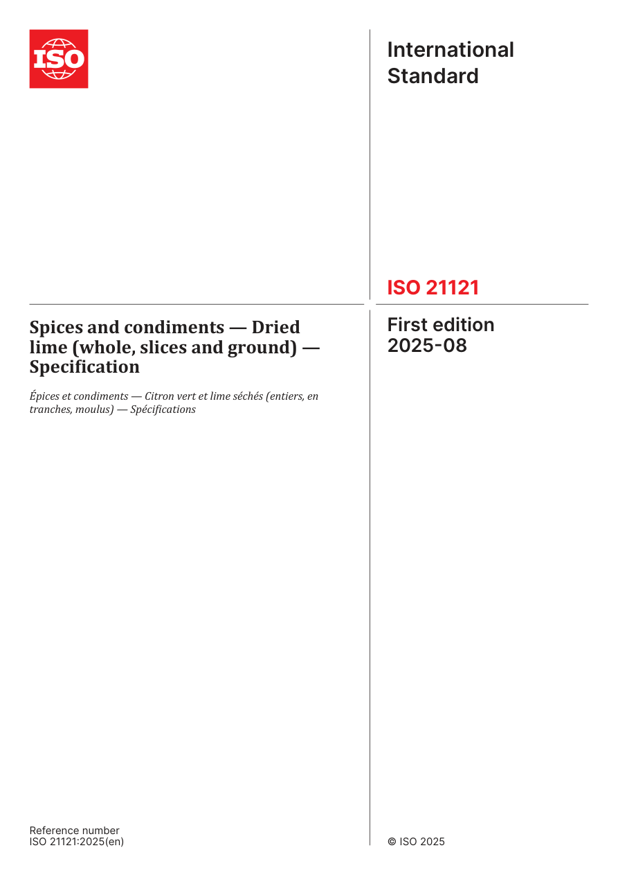 ISO 21121:2025 PDF Preview