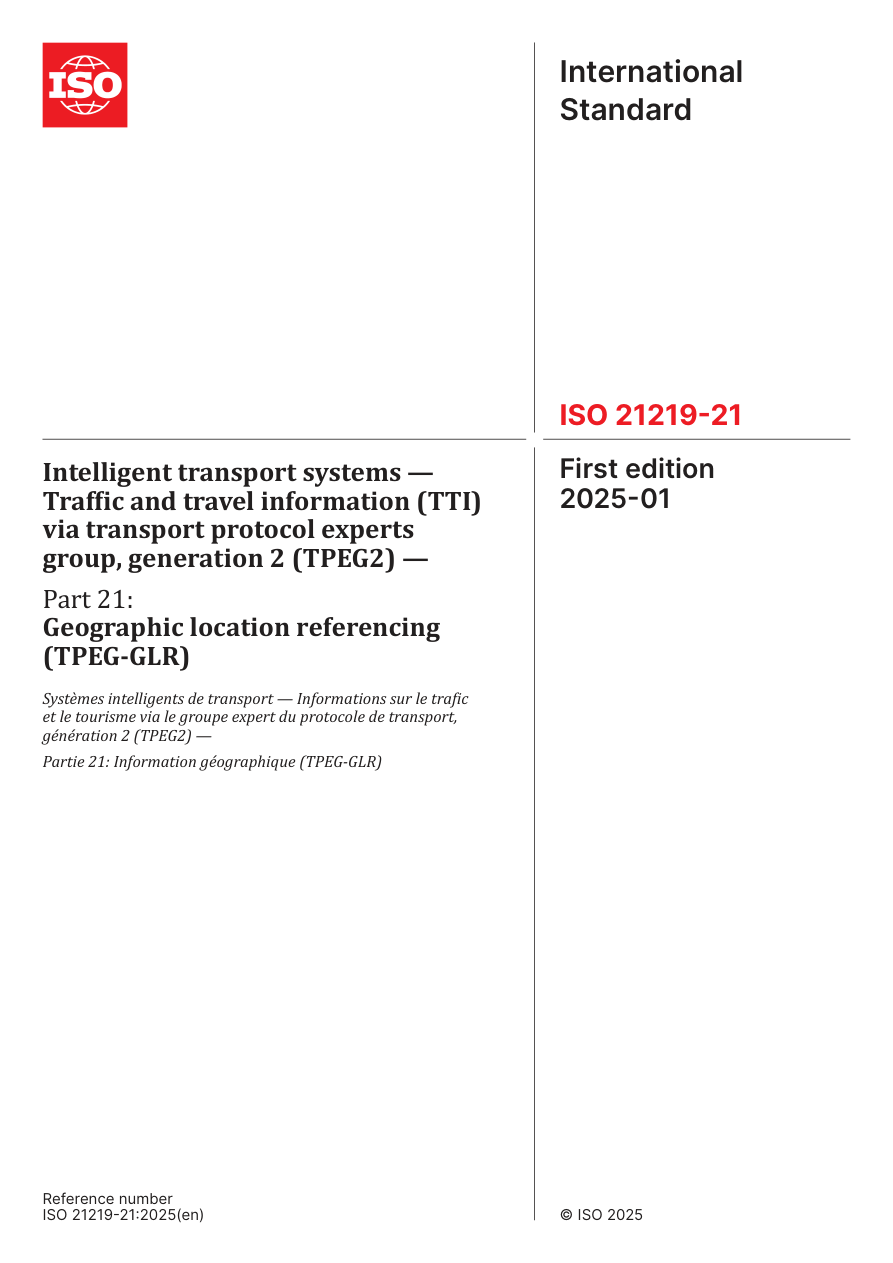 ISO 21219-21:2025 PDF Preview
