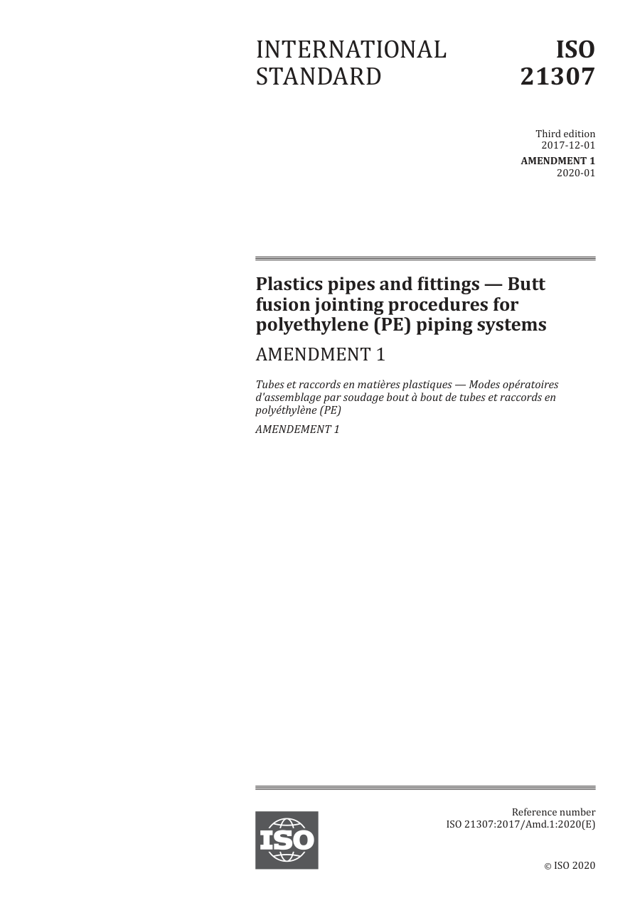 ISO 21307:2017/Amd1:2020 PDF Preview