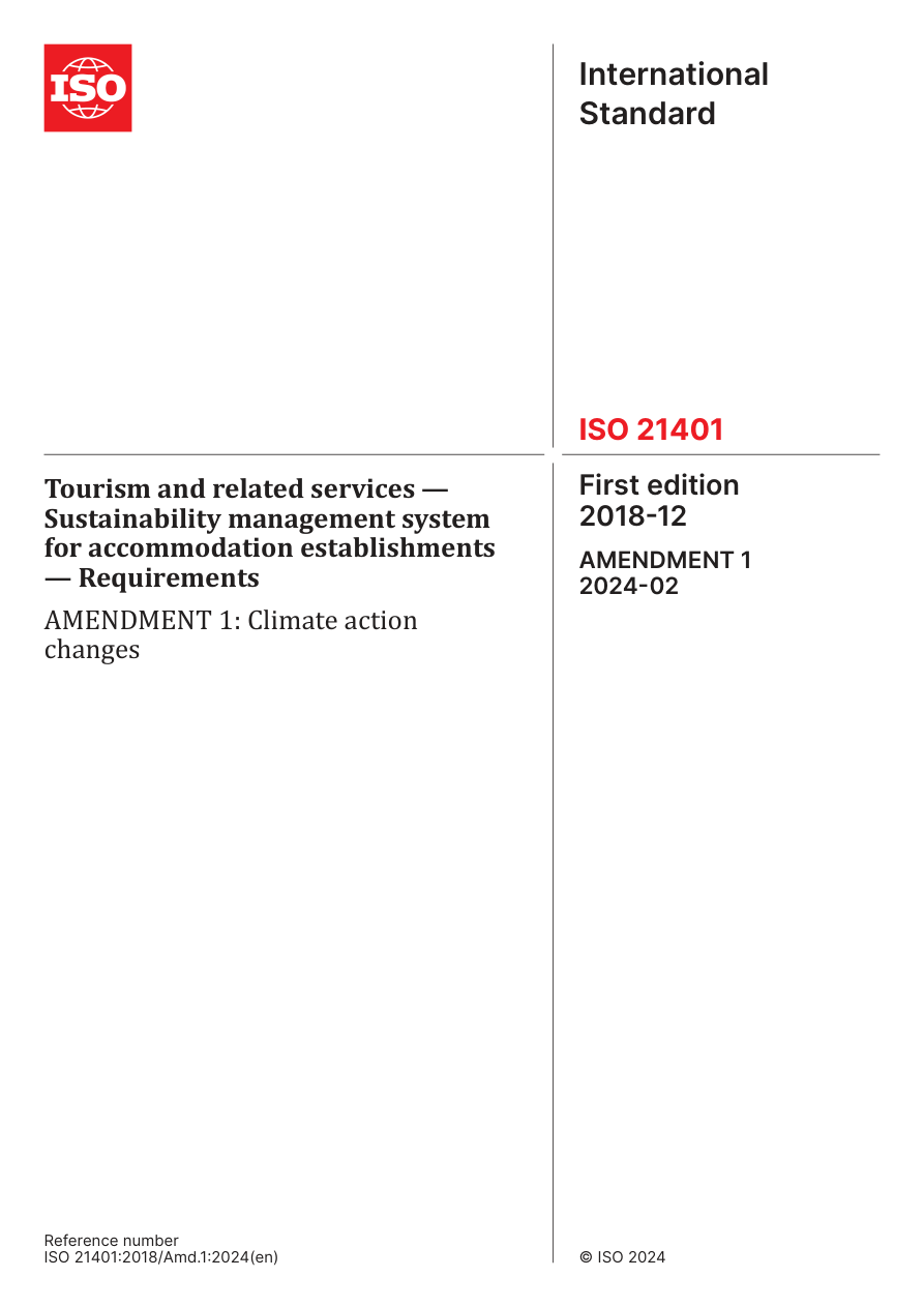 ISO 21401:2018/Amd1:2024 PDF Preview