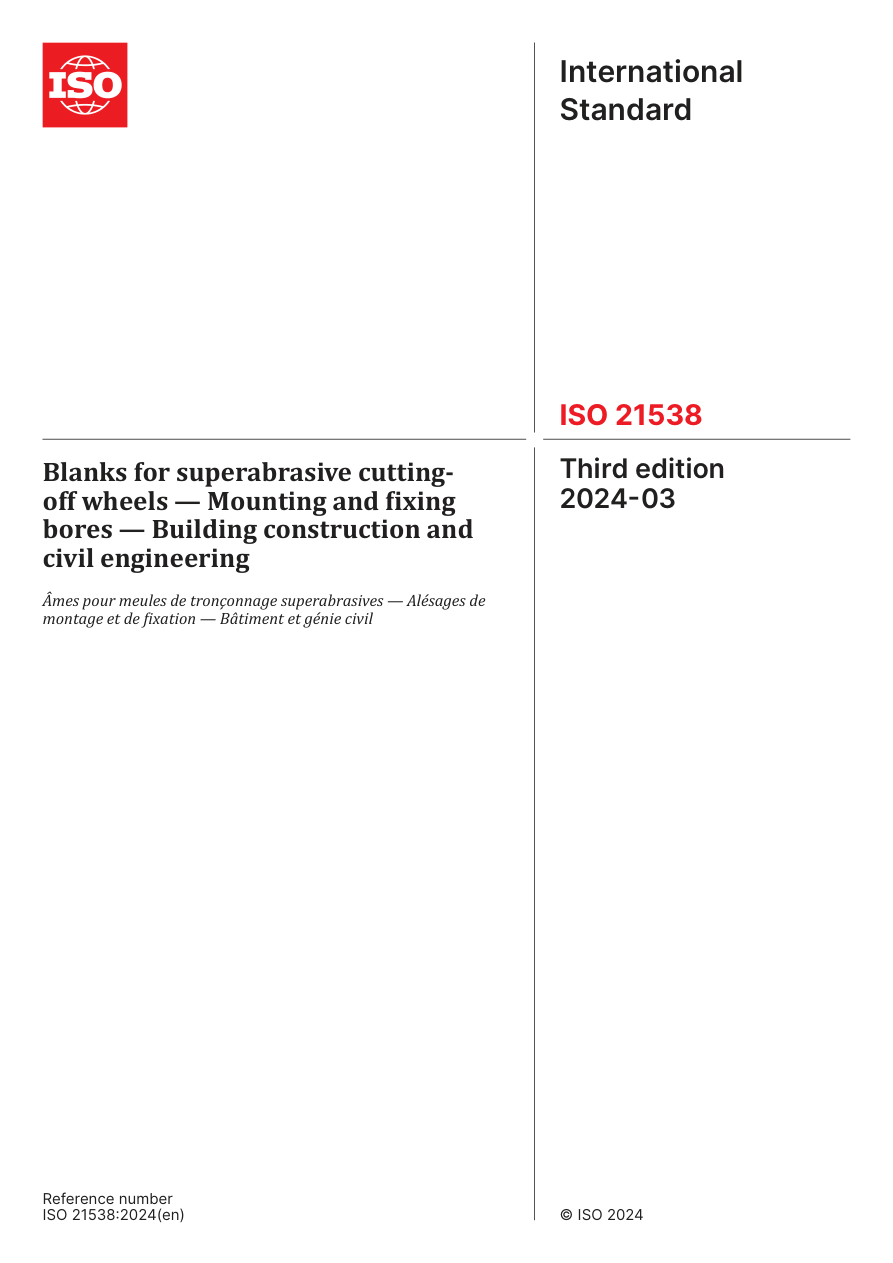 ISO 21538:2024 PDF Preview